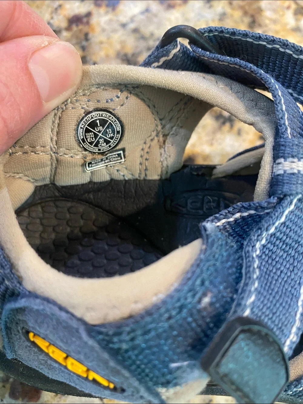 Keen Kids Navy Blue and Gray Closed-Toe Water Shoes